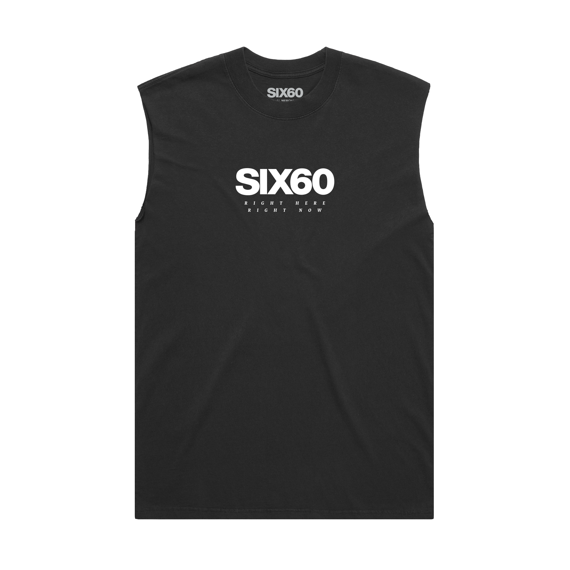 RIGHT HERE RIGHT NOW BLACK LOGO SINGLET