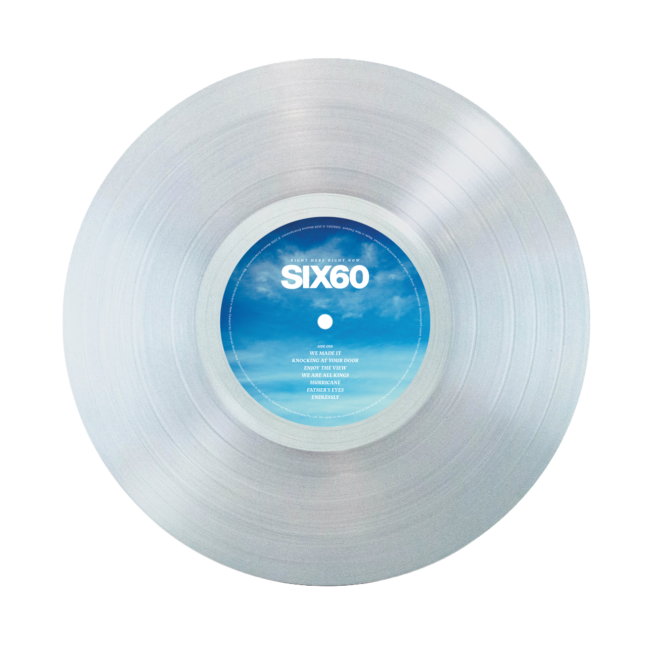 RIGHT HERE RIGHT NOW EXCLUSIVE CRYSTAL CLEAR VINYL